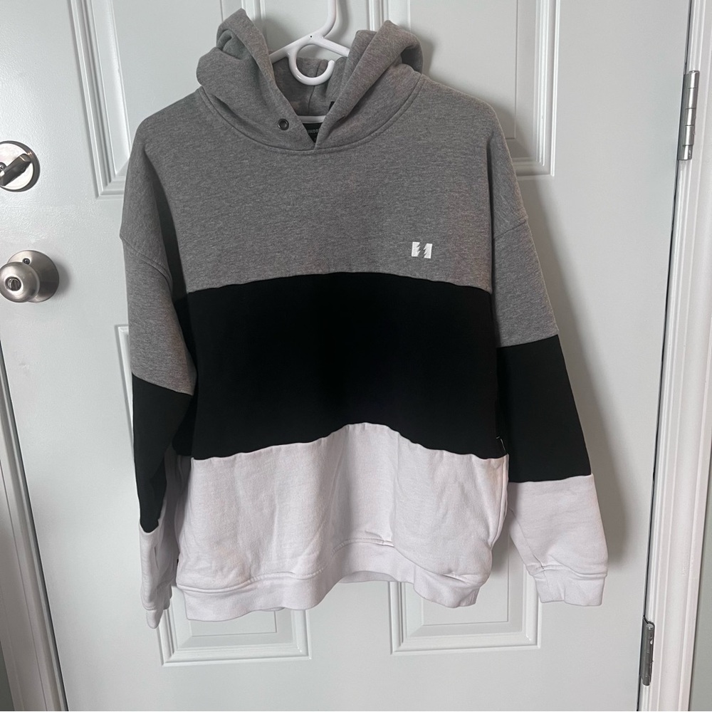 The Hundreds Hoodie with pocket Men's Size M grey black white street wear